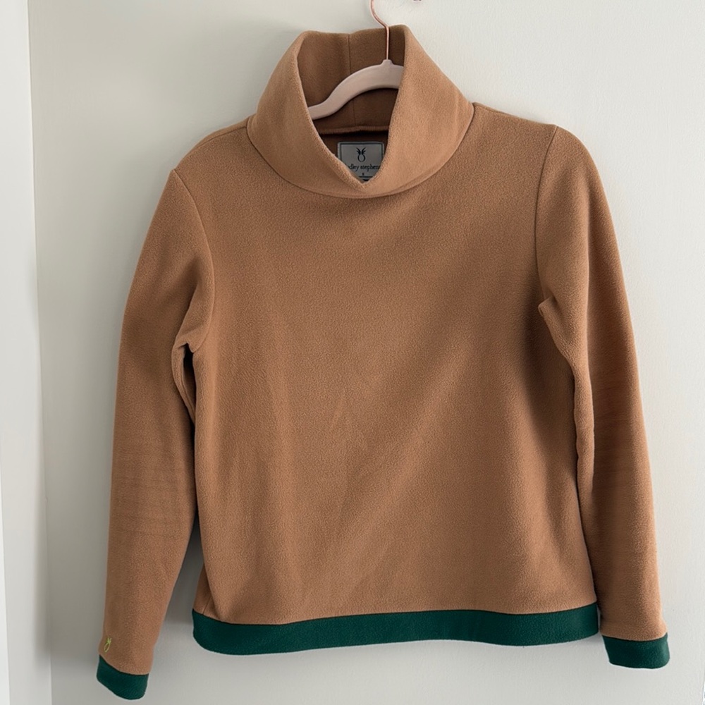 Dudley Stephens Tan Cowl Neck Sweater